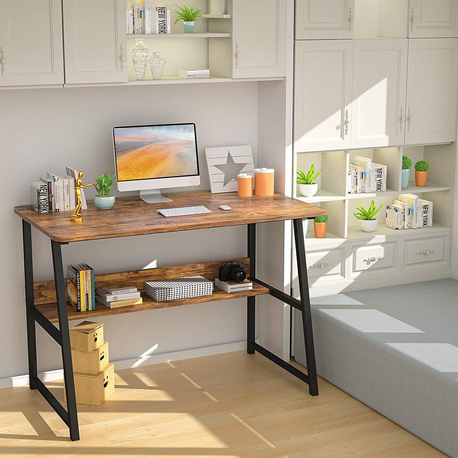 Desk Computer Desk 39 Inch Desk Home Office Desk Modern Simple | Etsy