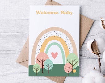 Printable Baby Card | Baby Shower or to Welcome Baby