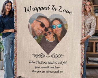 Personalized Memorial Blanket: Photo Gift for Loss