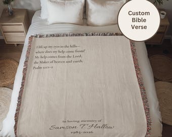 Religious Memorial Sympathy Blanket - Comfort in Loss