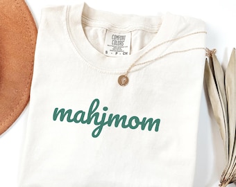 Mahjmom Comfort Colors Shirt | Mahjong Mom Gift