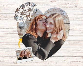 Herz Puzzle Foto - Muttertag Bild - Fotopuzzle mit Bild - 118 Teile