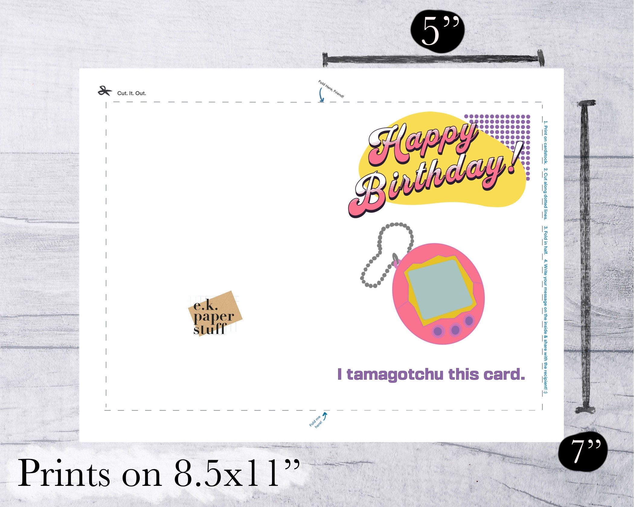 Printable 90s Birthday Card | Happy Birthday Millennial - Etsy