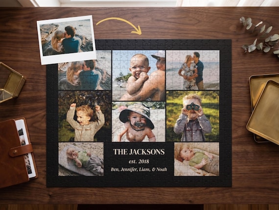 Custom Photo Collage Puzzle: Personalized Jigsaw Puzzle Gift