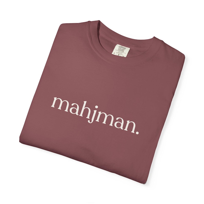 Mahjong Shirt for Man - Mahjman Comfort Colors Tshirt Brick