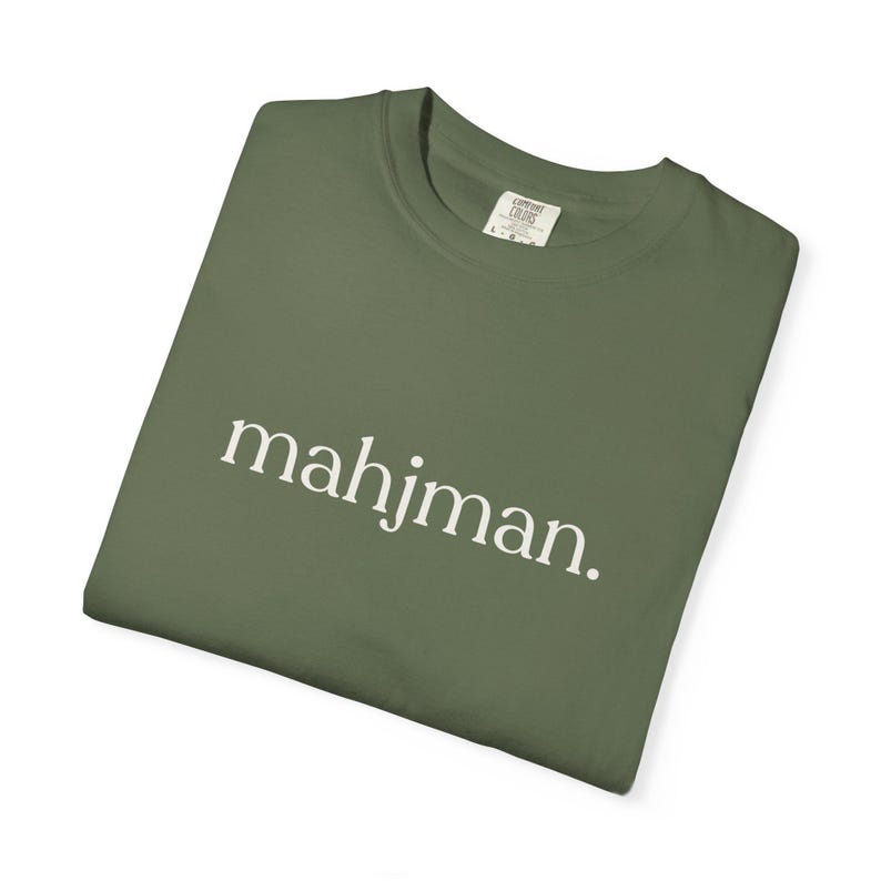 Mahjong Shirt for Man - Mahjman Comfort Colors Tshirt Sage