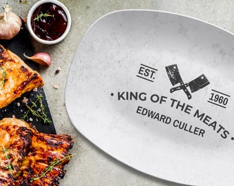 Plato de parrilla personalizado: Plato de barbacoa King of the Meats