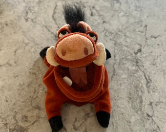 Vintage Disney Plyschmössa Pumba från Lejonkungen