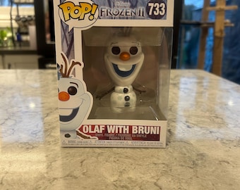 Disneys Frost 2 Olaf med Bruni. #733. 2019 Vaulted Funko Pop