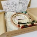 Floral Embroidery Craft Box - Complete Kit with Threads, Patterns, Hoops, Beginner Embroidery Kit, Supplies and More