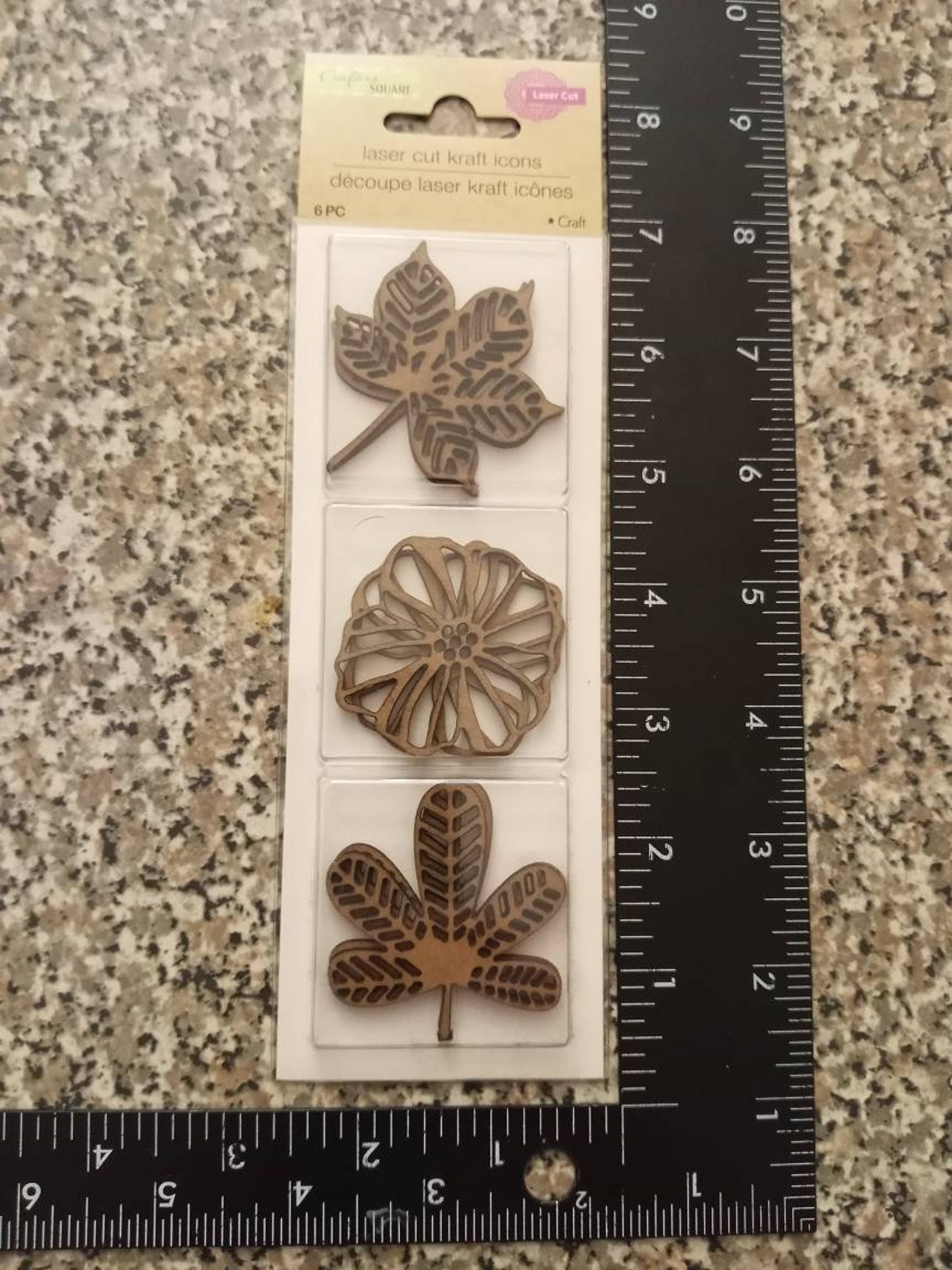Crafters Square Laser Cut Kraft Icons Leaf Cut Outs Pack of 6 Etsy