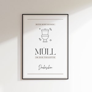 Toilet waste | Poster for the guest toilet | Toilet corridor | Guest toilet | Bathroom poster | Picture for toilet | Toilet poster | Loo