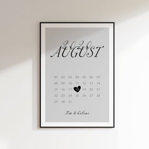 Personalized poster | Gift idea for men and women | Valentine&#39;s Day | Anniversary | Wedding anniversary | Wedding | Partner gift | Date