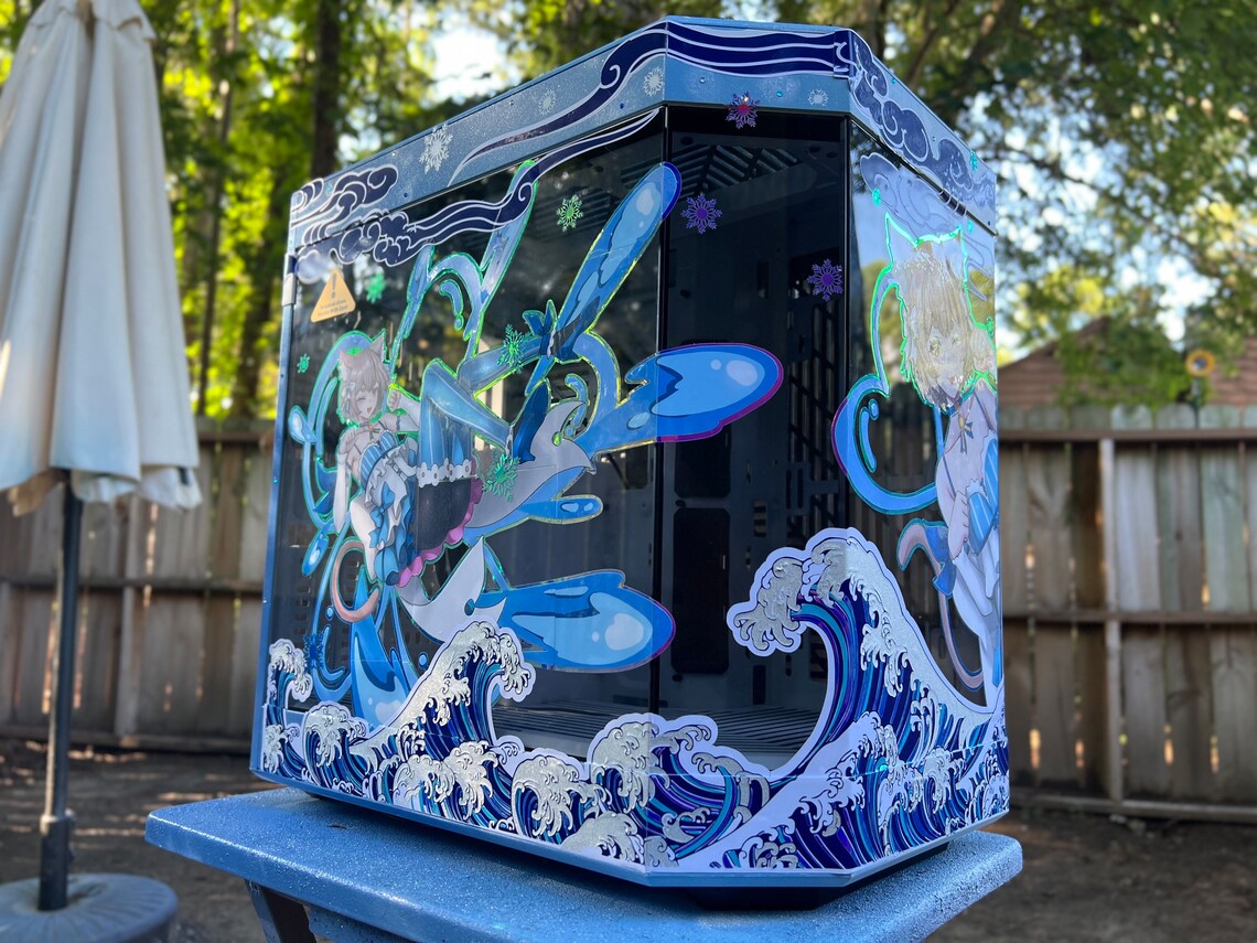 Custom Felix Argyle Re:zero Themed PC Case - Hyte Y60 Anime Themed ...