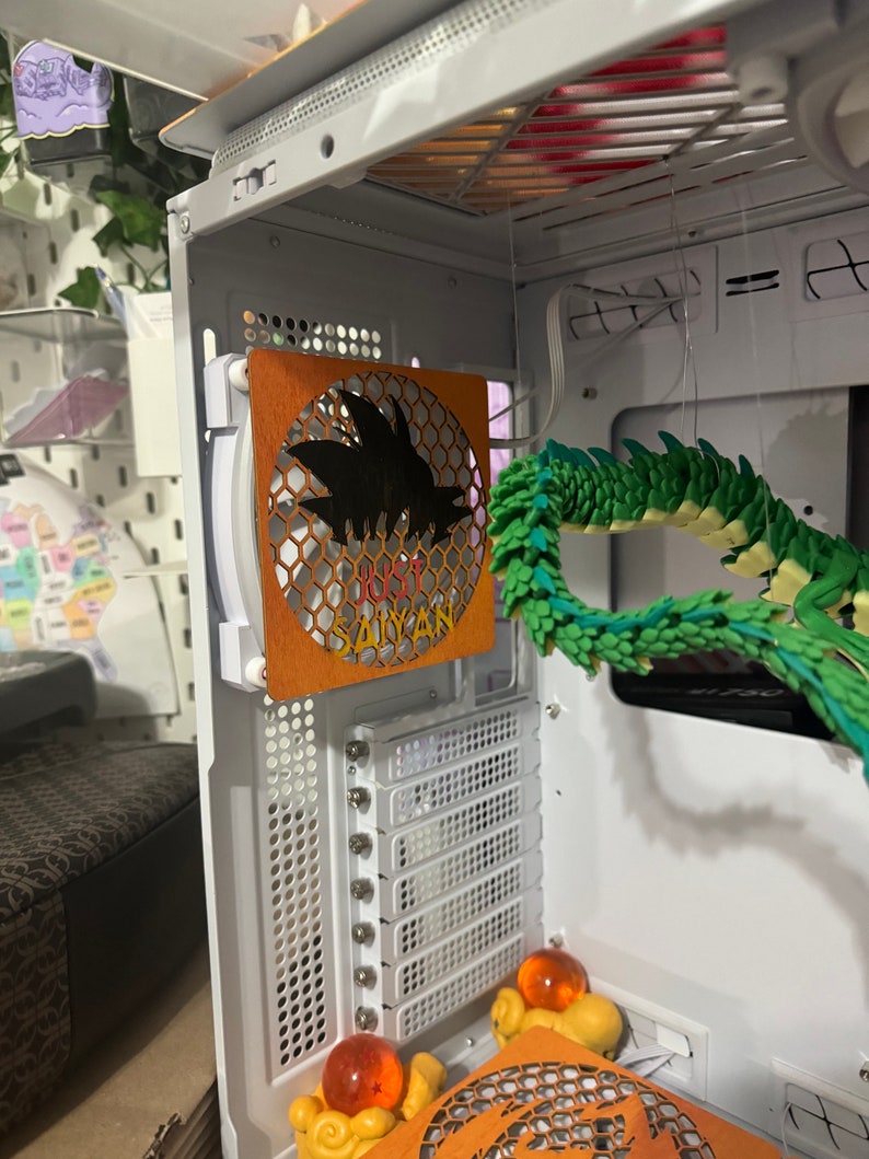 Custom PC Case - Gaming Computer Case - DBZ Inspired Themed Desktop Pc ...