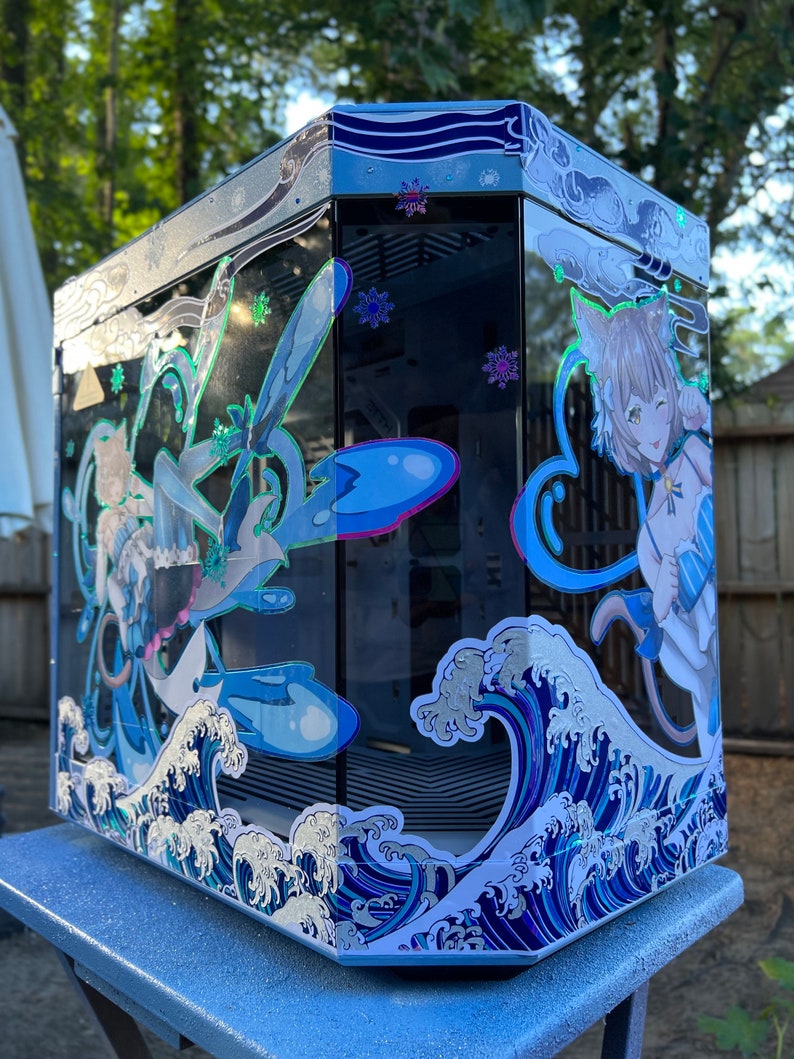Custom Felix Argyle Re:zero Themed PC Case - Hyte Y60 Anime Themed ...