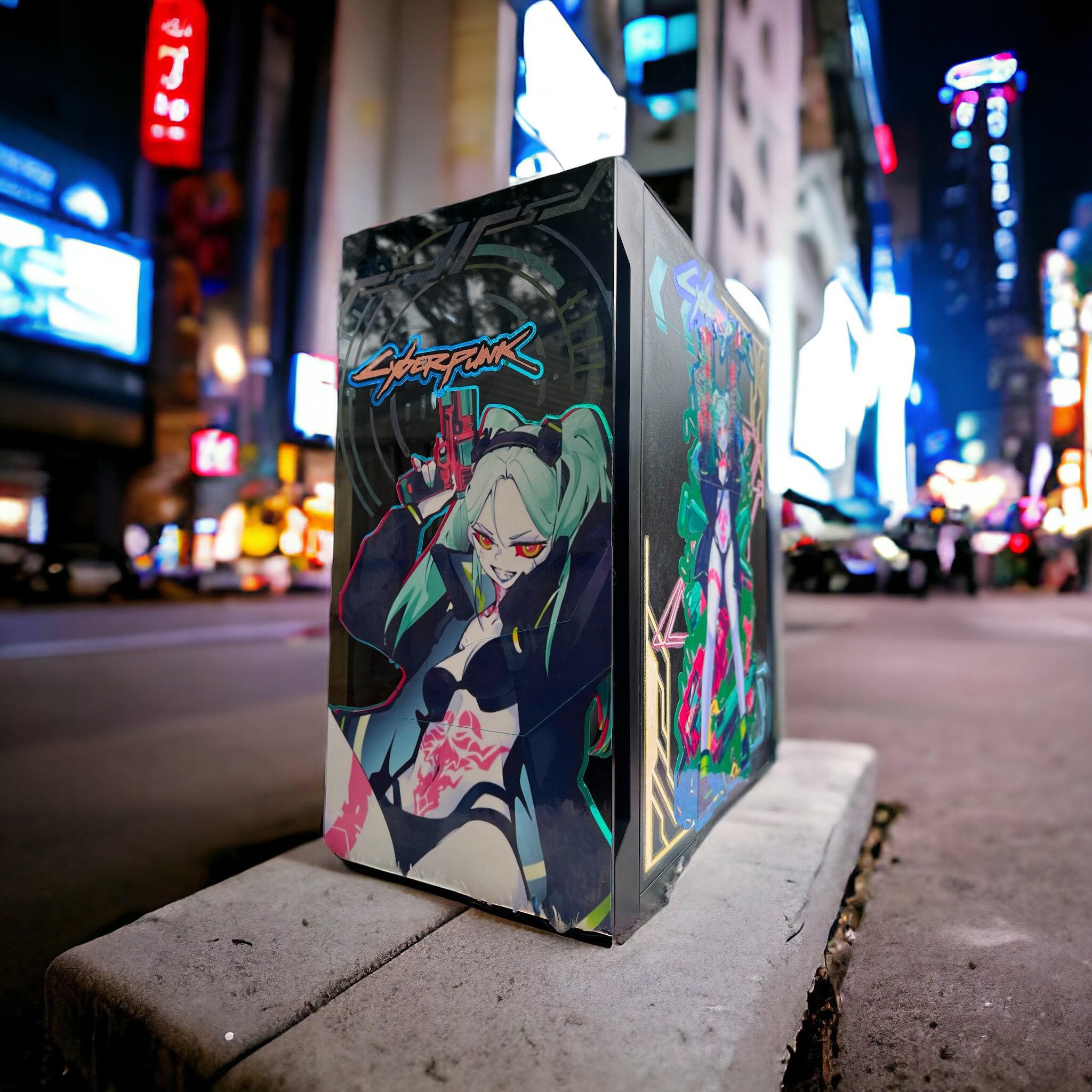 Custom PC Case Cyberpunk Rebecca Themed Etsy