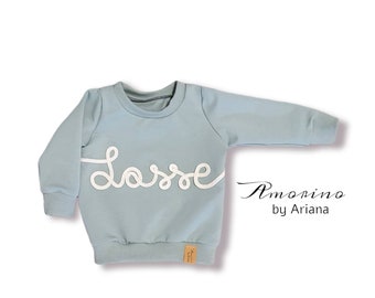 Personalisiertes Sweatshirt | Langarmshirt | Personalisiert |  Personalisiertes Geschenk | Junge Mädchen Unisex | Sweater mit Namen |