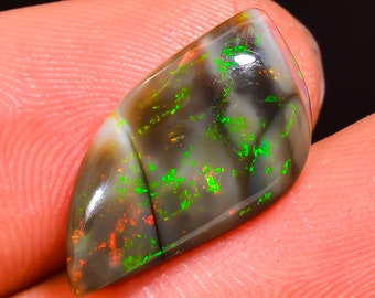 Ethiopian Opal Natural Fancy Shape Cabochon Loose Gemstone For Making Jewelry 3 Ct. 16X10X3 mm A-589