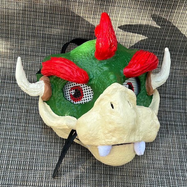 Bowser Themed Dinomask - Super Mario Inspired Dinomask