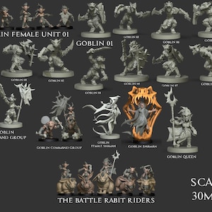 Yedharo - Goblins - 30mm Scale for DnD, Roleplaying, Table Top Wargames