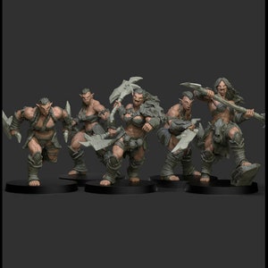 Yedharo - Savage Orc Female Unit - 30mm Scale for DnD, Roleplaying, Table Top Wargames