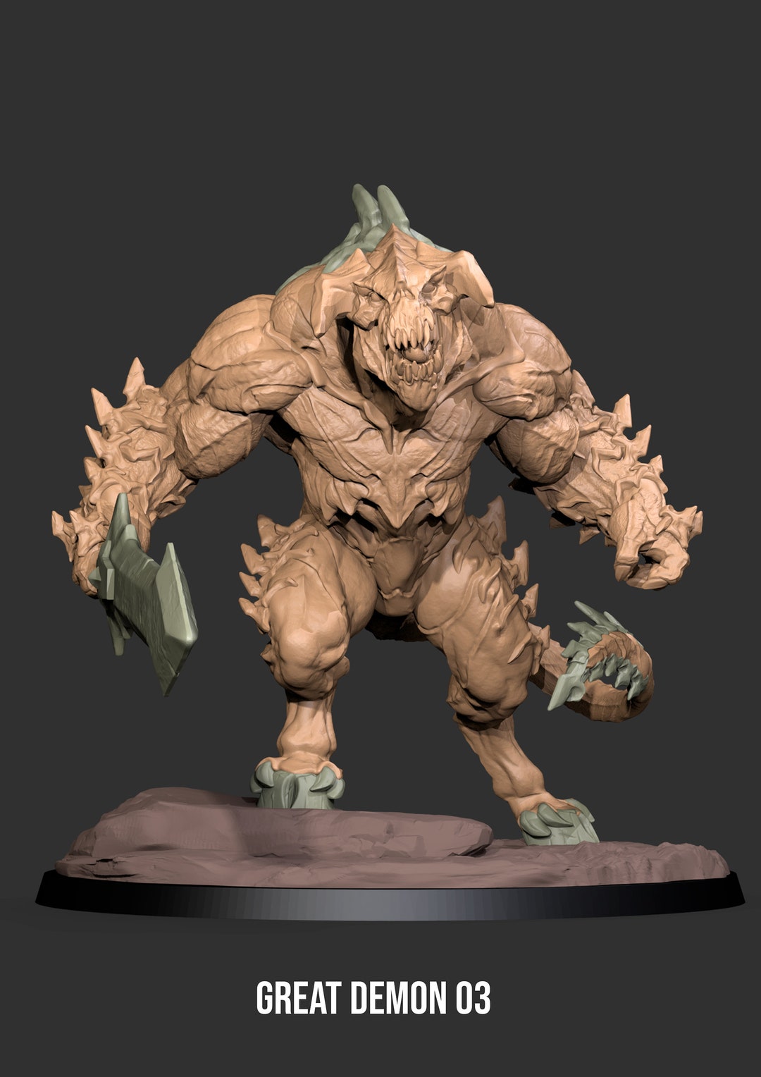 Yedharo Greater Demon 3 30mm Scale for Dnd Roleplaying - Etsy UK