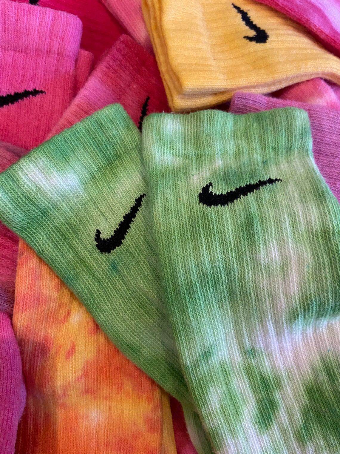 TYE DYE Nike socks Summer essential design yours All sizes Etsy