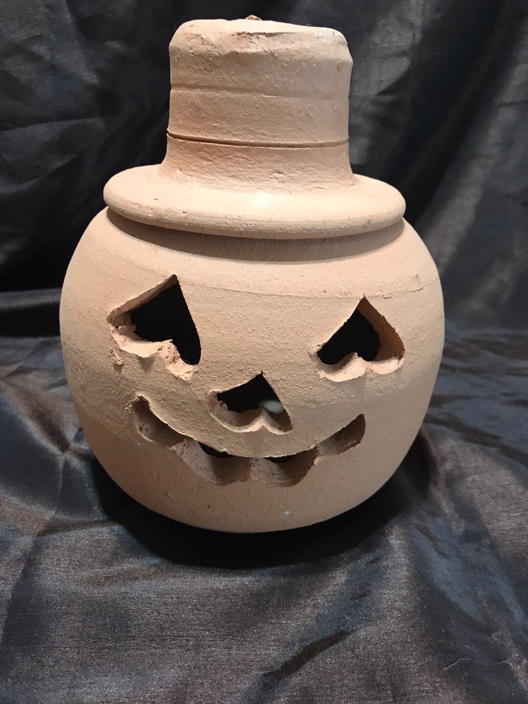 Vintage Hewells Pottery Clay Pumpkin. Etsy