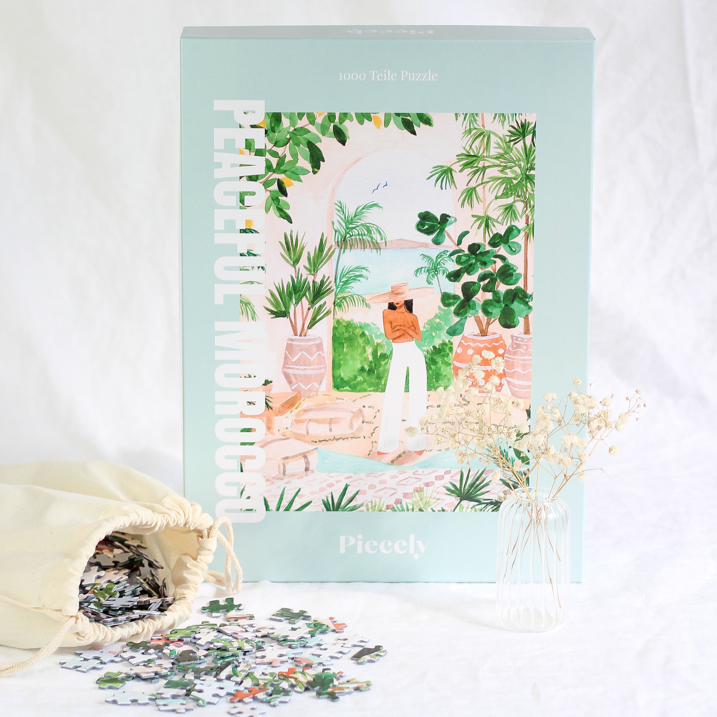 Piecely x Quartier Libre Mimosa Puzzle, 1000 Pieces – Piecely Puzzles