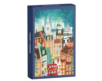 Piecely Snowy London Minipuzzle, 99 Teile