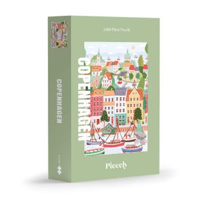 Piecely Köpenhamn Danmark pussel, 1000 bitar - Hoglet & co.