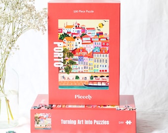 Piecely Porto Portugal Puzzle, 500 Teile - Hebe Studio