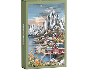 Piecely Lofoten Norway Minipuzzle, 99 Teile