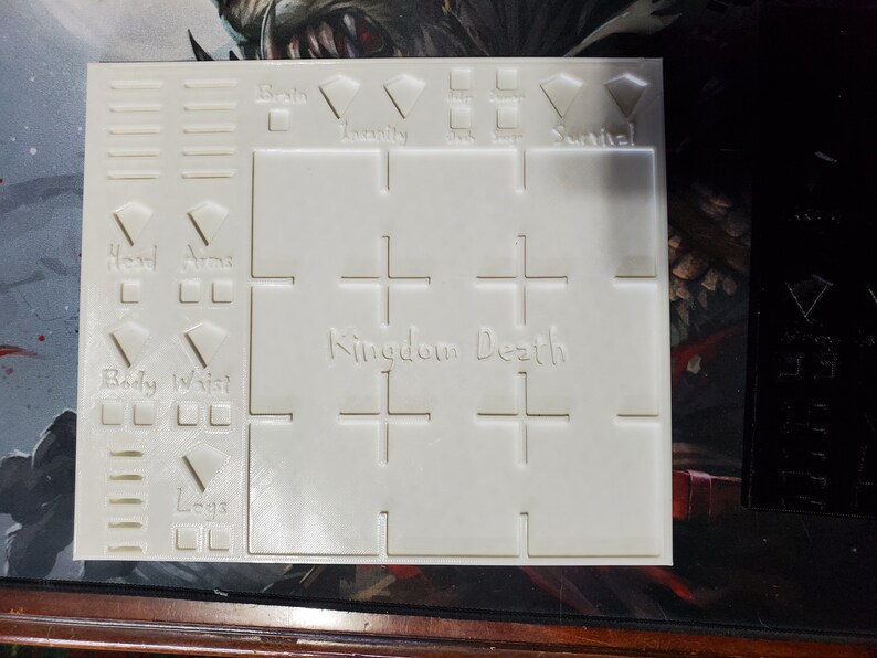 Kingdom Death Monster Gear Grid Player Aid Board Game 1 Etsy