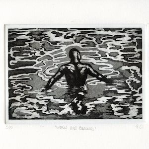 Waves and Breakers - Limited edition etching and aquatint handmade print, Original artwork