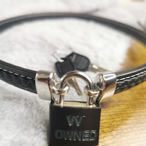 Locked Collar, locking O-ring BDSM Collar, men's Collar, choker, BDSM choker, lockable day collar, day necklace, jewelry of the O