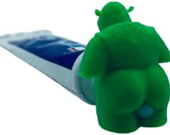 2x Pooping Toothpaste Cap Fun Interesting Gadgets Gift for Friends Family, Default, Green