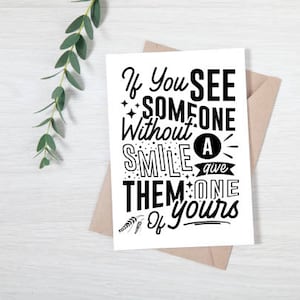 Si vous voyez quelqu’un sans sourire svg, carte, cadre, téléchargement numérique, téléchargement stant, smile png, si vous voyez quelqu’un, dxf, png, jpg, eps