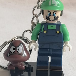 Super Mario Bros Luigi Mini-Actionfigur-Schlüsselanhänger