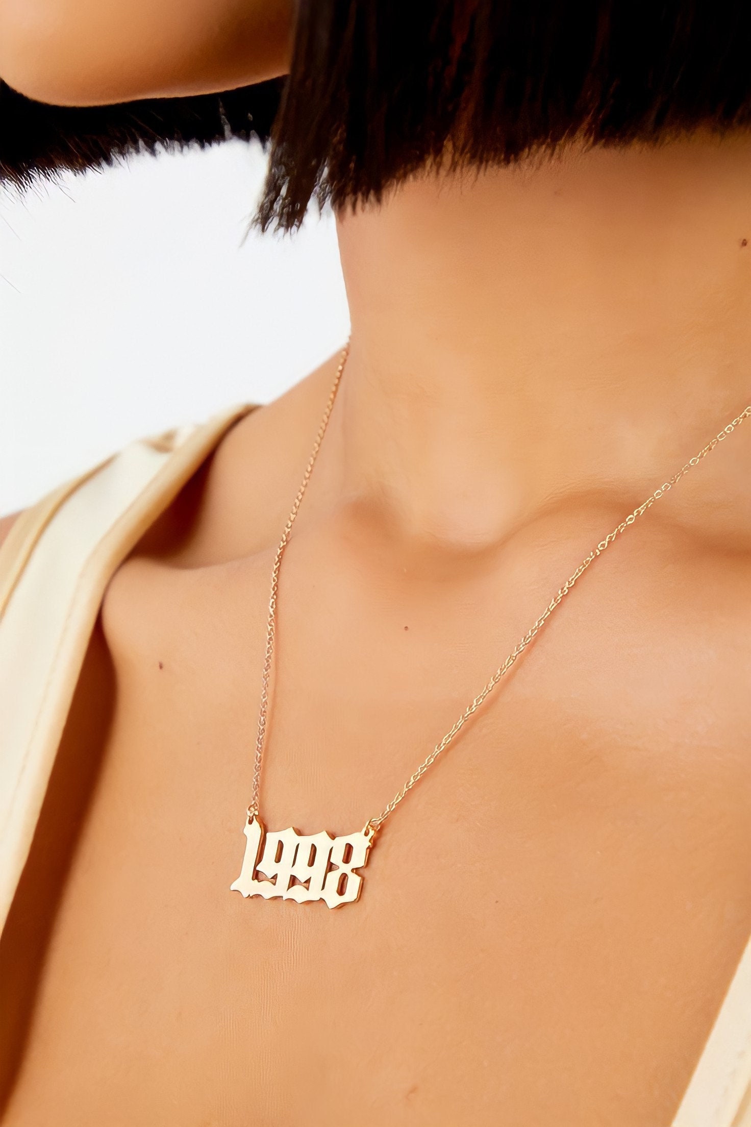 Birth Year Necklace 925 Silver Custom 