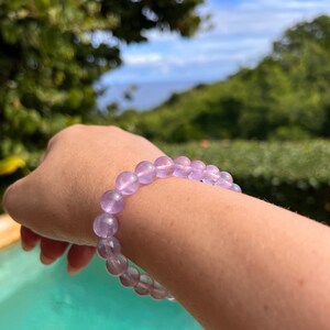 High Quality, Lavender Ice Kunzite Bracelet, 8.5mm or 8mm for Love, Peace and Emotional Healing