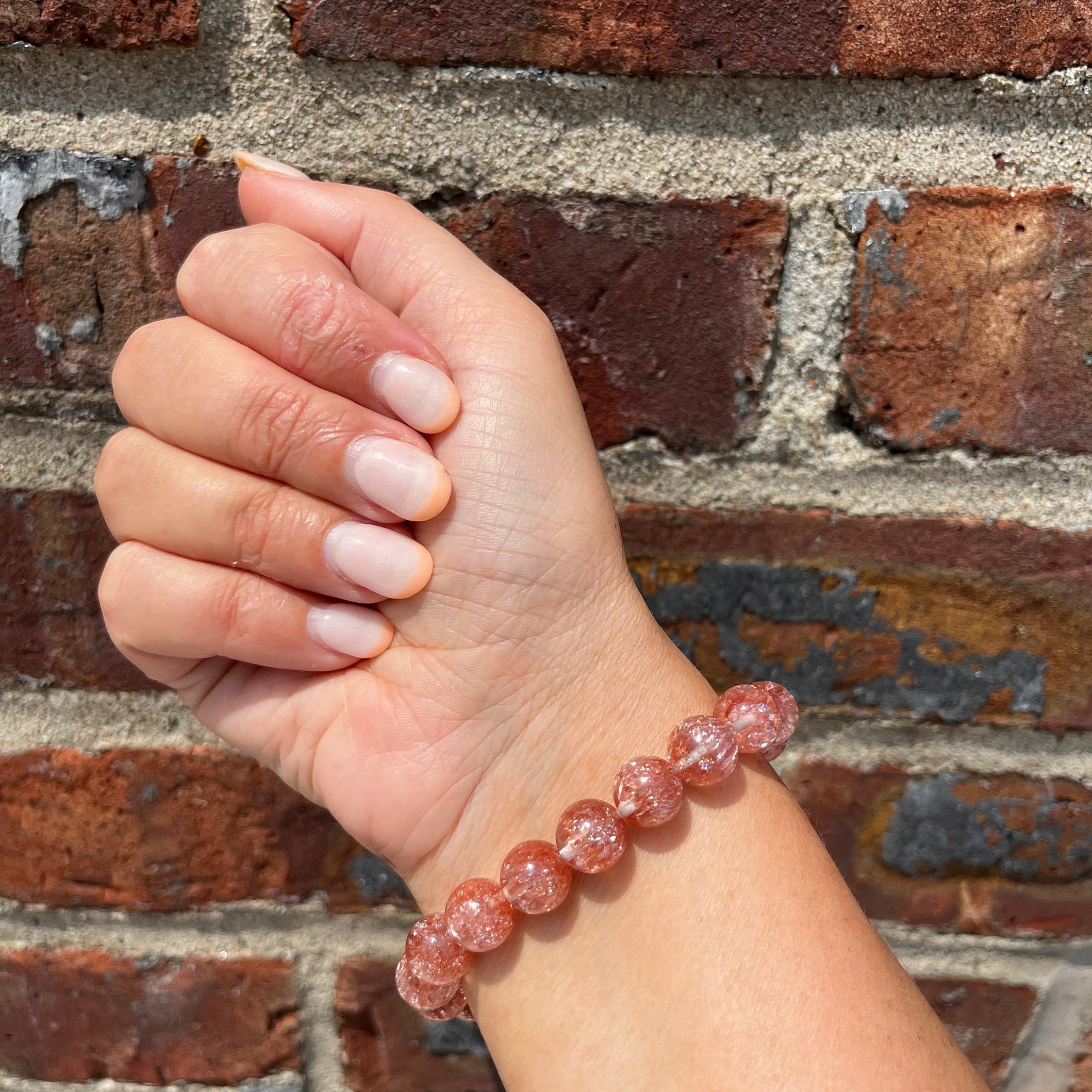 High Quality Sparkly Bronze Firework Quartz 