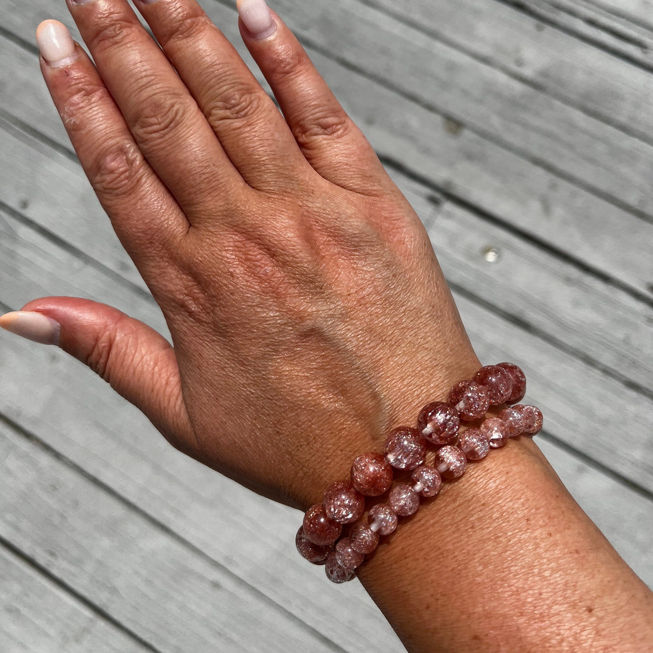 High Quality Sparkly Bronze Firework Quartz 