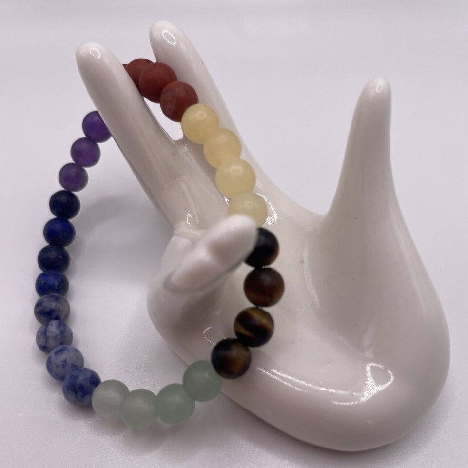 【超安い】 7 Chakra Honey Jasper, red Bracelet Crystal Matte Grade High 工芸品