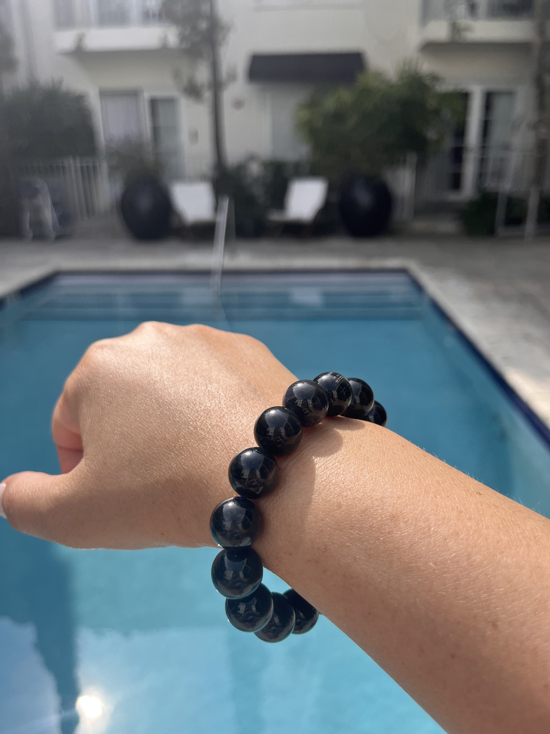 アイオライト ブレスレット ダークブルー 楽天市場】アイオライト ブレスレット 8.5mm 17.5cm メンズ M