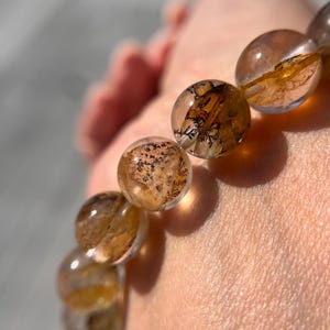 Armband med dendritisk trädagat, 8 mm, 9 mm, 11 mm eller 12,5 mm pärlor