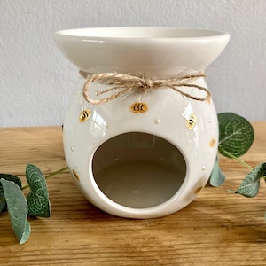 Hand Painted Bee Wax Melt Burner / Warmer