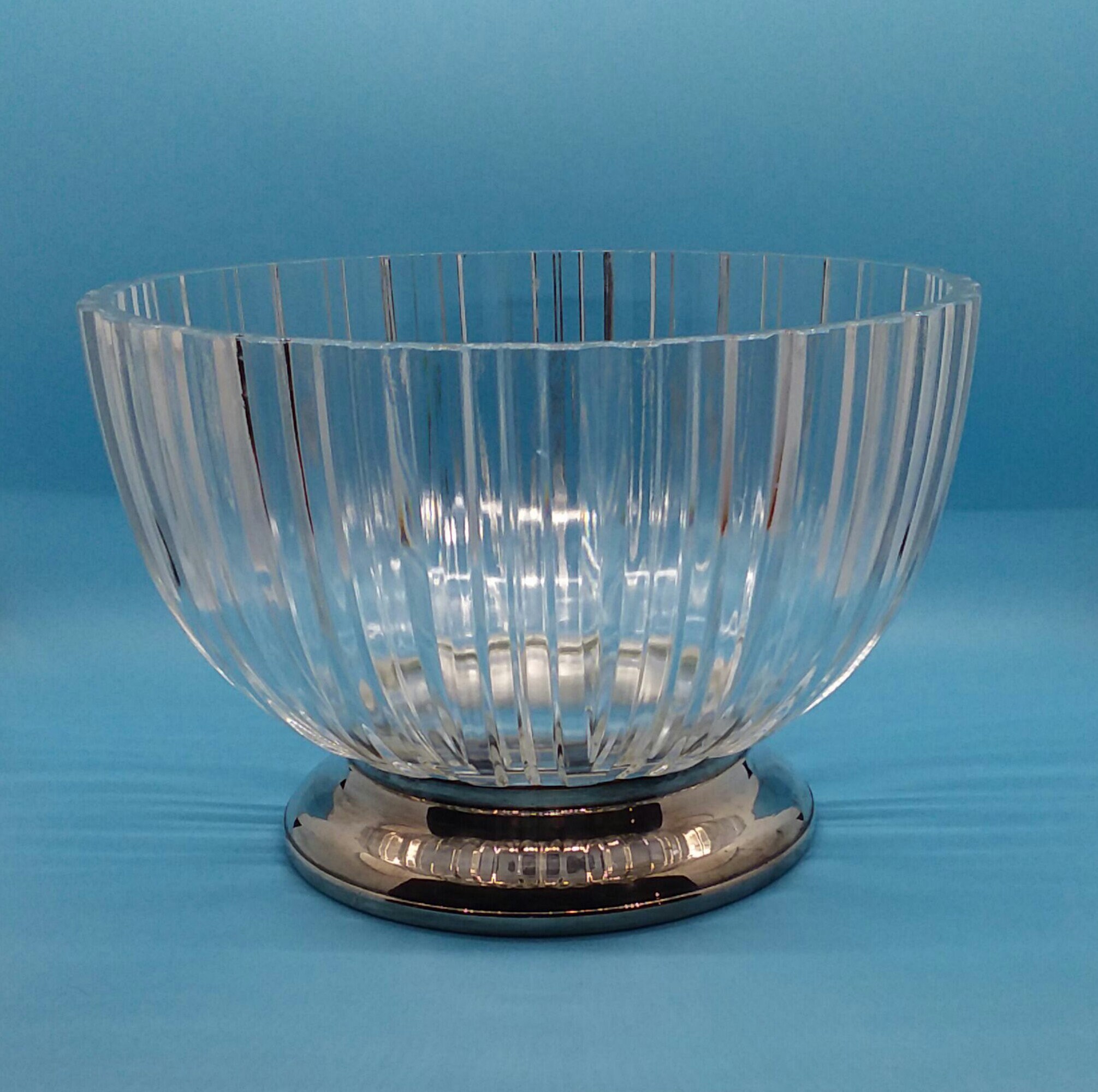Vintage Godinger Heavy Fine Crystal Glass Cut Glass Bowl with Etsy