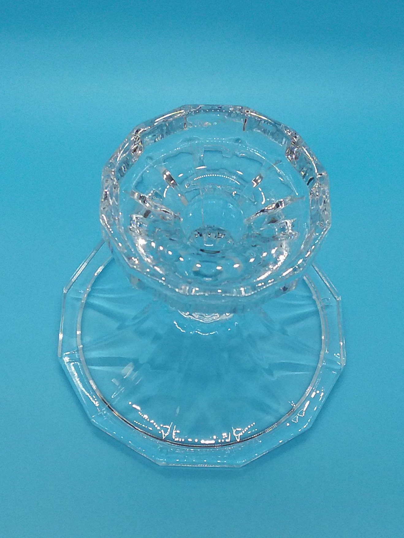 Pair of Crystal Candle Holders Etsy UK